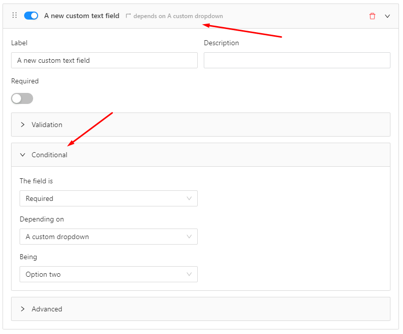 Field Conditional