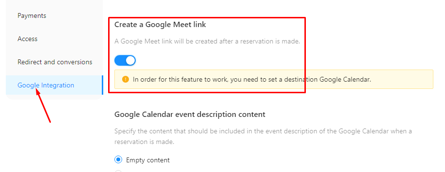 Create Google Meet